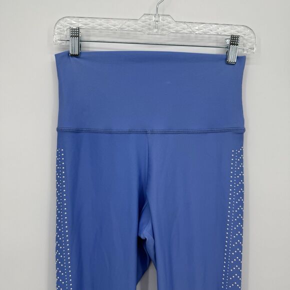 Beach Riot Blue Pearl Embellished Athletic Leggings Fitted Size Large - Picture 2 of 15